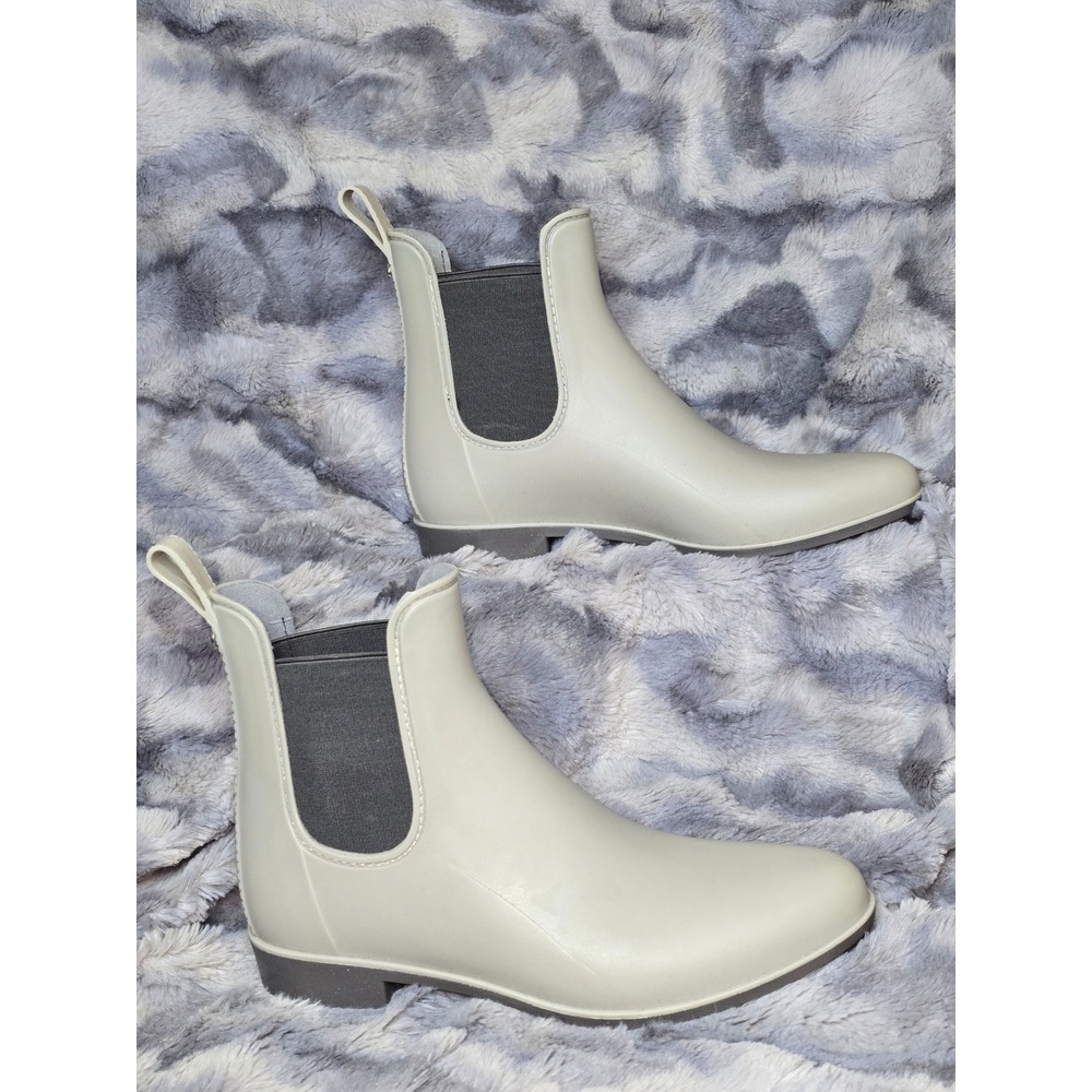 Sam Edelman Tinsley Grey Matte Waterproof Rain Boots Chelsea Style Women's 9‎